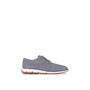 NEW SWIMS men's olsen knit oxford in grey melange